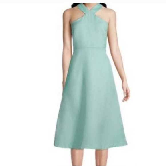 Ann Taylor Dresses & Skirts - Ann Taylor Fit and Flare Mint Green Linen Dress - Size 4 - NWOT